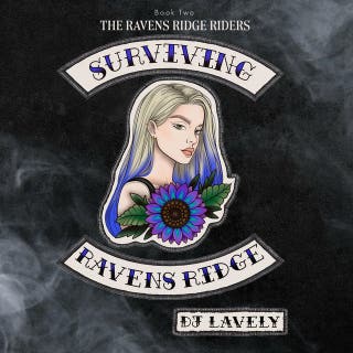 Surviving Ravens Ridge – omslag till ljudboken av DJ Lavely
