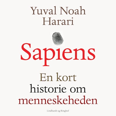 Sapiens - En kort historie om menneskeheden – omslag til lydbogen af Yuval Noah Harari