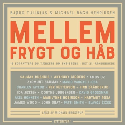 Mellem frygt og håb – omslag til lydbogen af Bjørn Tulinius og Michael Bach Henriksen