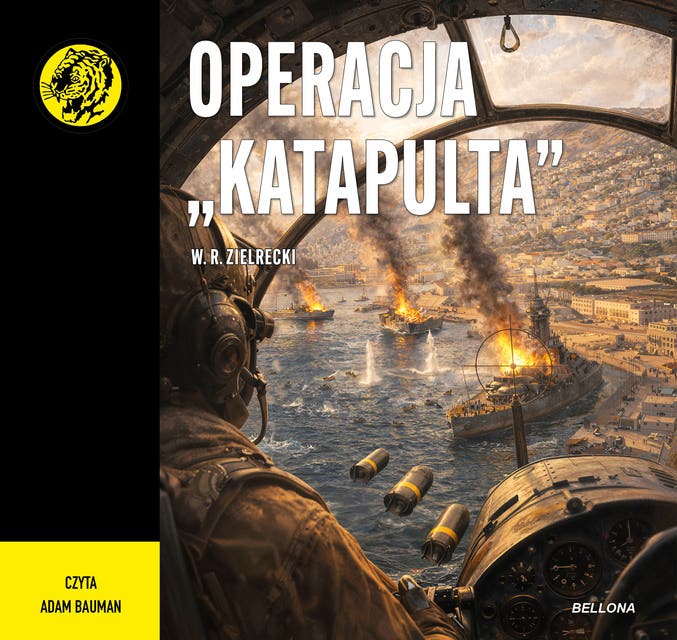 Operacja "Katapulta" – okładka audiobooka, autor W R Zielrecki
