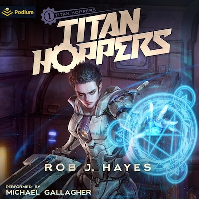 Titan Hoppers – omslag til lydbogen af Rob J. Hayes