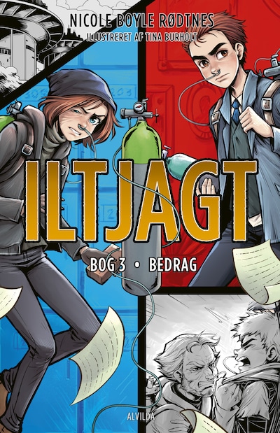 Iltjagt 3: Bedrag – omslag til lydbogen af Nicole Boyle Rødtnes