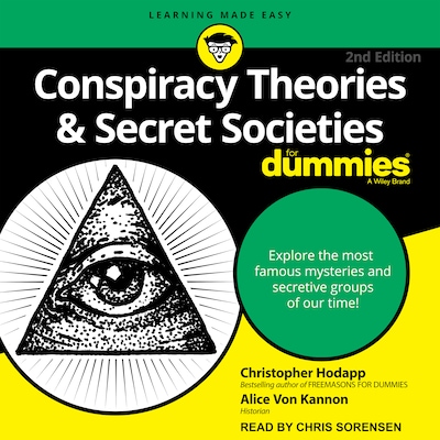 Conspiracy Theories & Secret Societies For Dummies – omslag til lydbogen af Christopher Hodapp, Alice Von Kannon