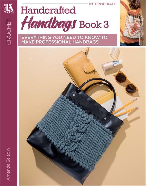 Crochet Handcrafted Handbags Book 3: Everything You Need to Know to Make Professional Handbags – omslag til lydbogen af Amanda Saladin