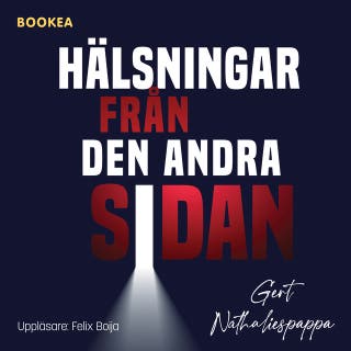 Hälsningar från den andra sidan – omslag till ljudboken av Gert Nathaliespappa