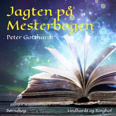 Jagten på Mesterbogen – omslag til lydbogen af Peter Gotthardt