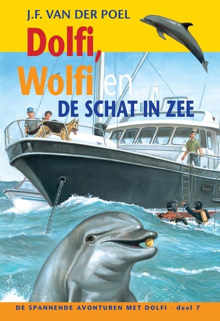 Dolfi, Wolfi en de schat in zee – omslag van het luisterboek van J.F. van der Poel