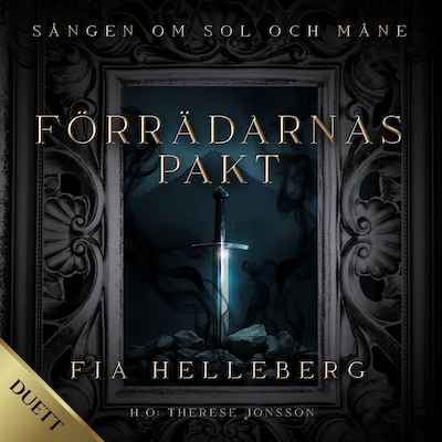 Förrädarnas Pakt – omslag till ljudboken av Fia Helleberg