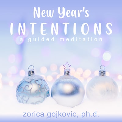 New Year's Intentions – omslag til lydbogen af Zorica Gojkovic Ph.D.