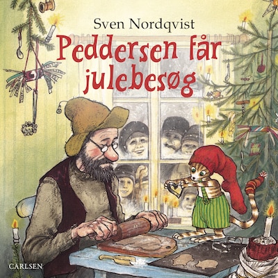 Peddersen får julebesøg – omslag til lydbogen af Sven Nordqvist