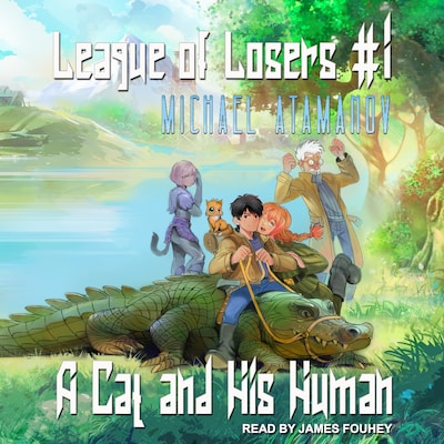 A Cat and His Human – omslag til lydbogen af Michael Atamanov