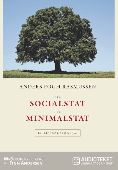 Fra socialstat til minimalstat – omslag til lydbogen af Anders Fogh Rasmussen