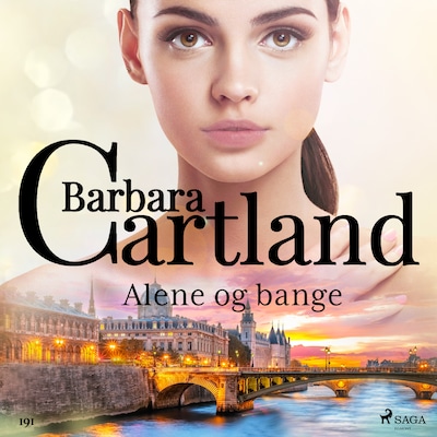 Alene og bange – omslag til lydbogen af Barbara Cartland