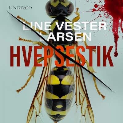 Hvepsestik – omslag til lydbogen af Line Vester Larsen