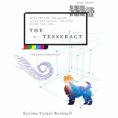 The Tesseract – omslag til lydbogen af Karima Vargas Bushnell