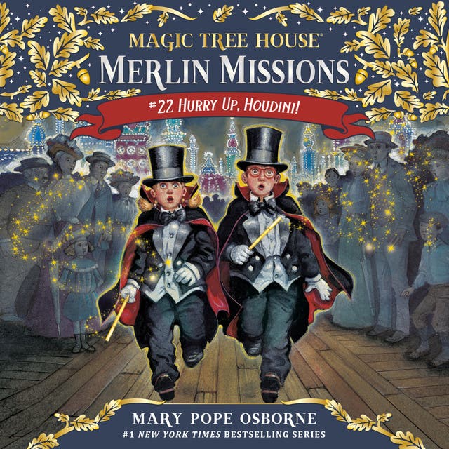Hurry Up, Houdini! – omslag til lydbogen af Mary Pope Osborne