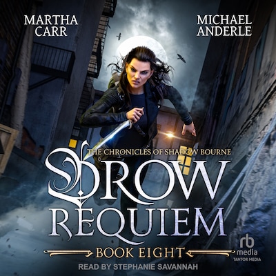 Drow Requiem – omslag til lydbogen af Martha Carr, Michael Anderle