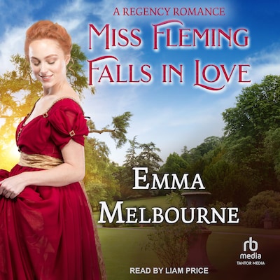 Miss Fleming Falls in Love – omslag til lydbogen af Emma Melbourne