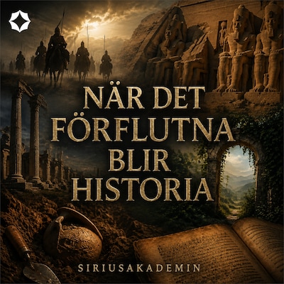 När det förflutna blir historia – omslag till ljudboken av Siriusakademin