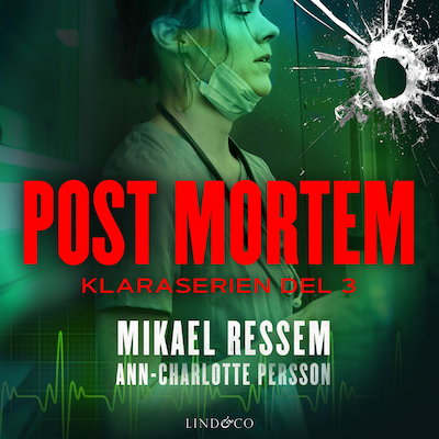 Post mortem – omslag til lydbogen af Mikael Ressem, Ann-Charlotte Persson
