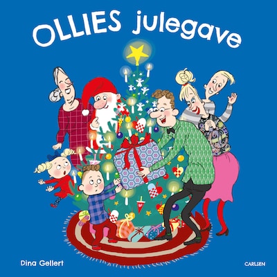 Ollies julegave – omslag til lydbogen af Dina Gellert