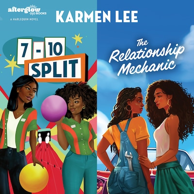 The 7-10 Split & The Relationship Mechanic – omslag til lydbogen af Karmen Lee