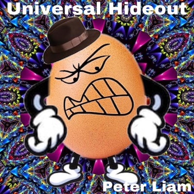 Universal Hideout – omslag til lydbogen af Peter Liam