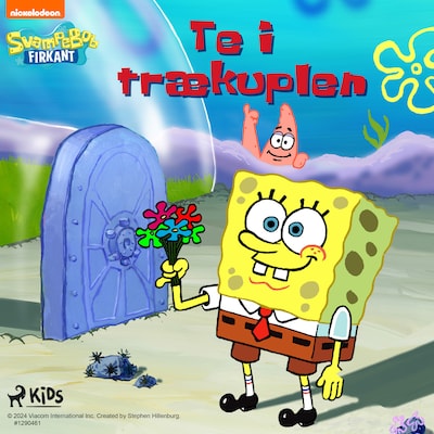 SvampeBob Firkant – Te i trækuplen – omslag til lydbogen af SpongeBob Squarepants