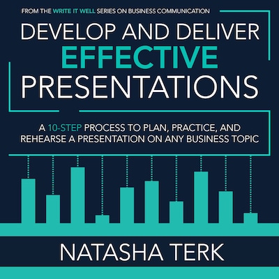 Develop and Deliver Effective Presentations – omslag til lydbogen af Natasha Terk