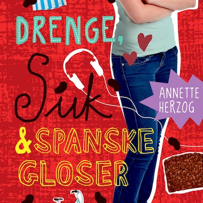 Drenge, suk & spanske gloser. Drenge & ... 6 – omslag til lydbogen af Annette Herzog