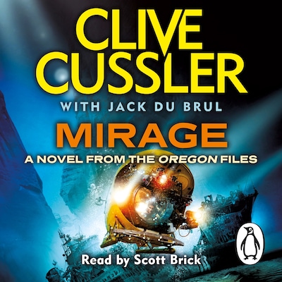 Mirage – omslag til lydbogen af Clive Cussler, Jack du Brul