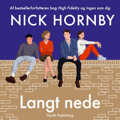 Langt nede – omslag til lydbogen af Nick Hornby