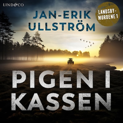 Pigen i kassen – omslag til lydbogen af Jan-Erik Ullström