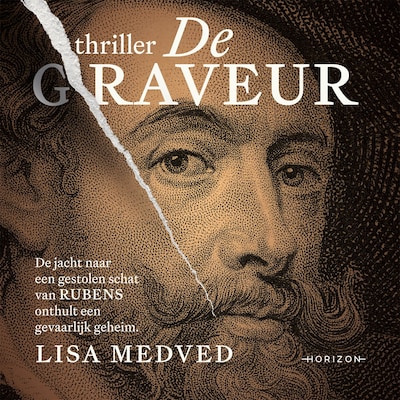 De graveur – omslag van het luisterboek van Lisa Medved