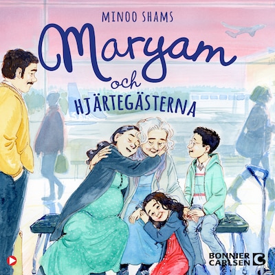 Maryam och hjärtegästerna – omslag till ljudboken av Minoo Shams