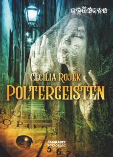 Poltergeisten – omslag till ljudboken av Cecilia Rojek