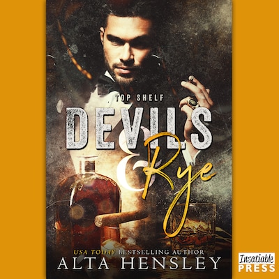 Devils & Rye – omslag till ljudboken av Alta Hensley