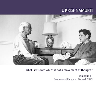 What is wisdom which is not a movement of thought? – omslag til lydbogen af Jiddu Krishnamurti