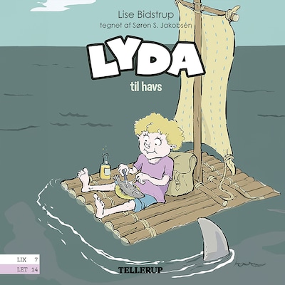 Lyda #1: Lyda til havs – omslag til lydbogen af Lise Bidstrup