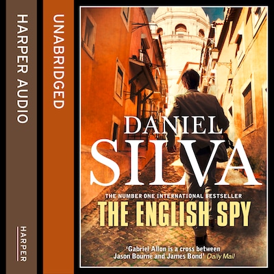 The English Spy – omslag til lydbogen af Daniel Silva