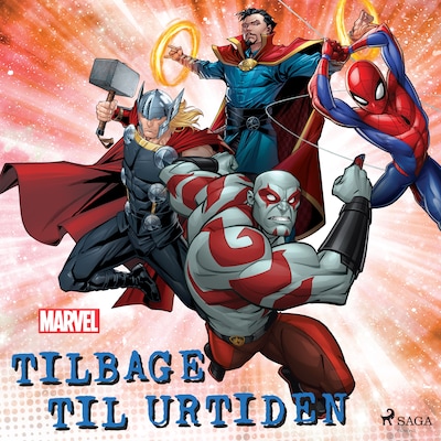 Marvel - Tilbage til urtiden – omslag til lydbogen af Marvel