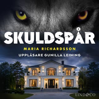Skuldspår – omslag till ljudboken av Maria Richardsson