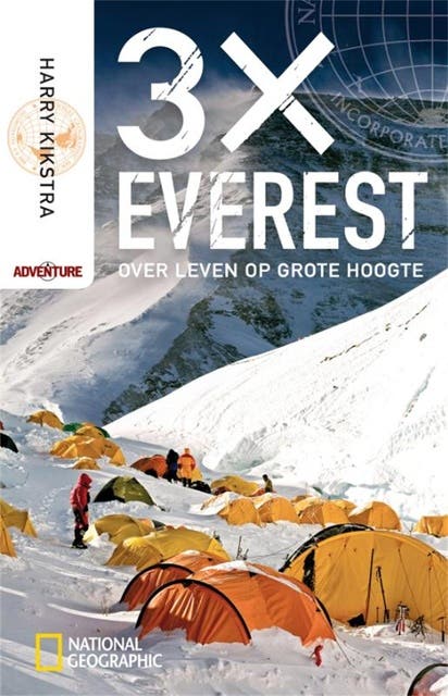 3x Everest: over leven op grote hoogte – omslag van het luisterboek van Harry Kikstra