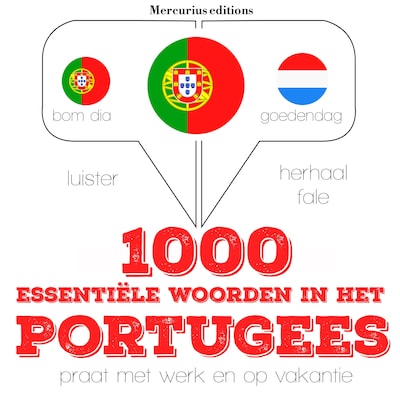1000 essentiële woorden in het Portugees – omslag van het luisterboek van JM Gardner
