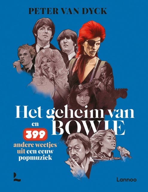 Het geheim van Bowie: En 399 andere weetjes uit een eeuw popmuziek – omslag van het luisterboek van Peter Van Dyck