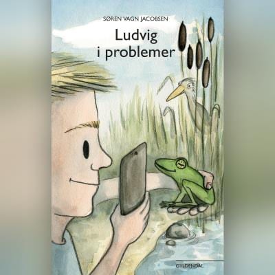 Ludvig i problemer – omslag til lydbogen af Søren Vagn Jacobsen