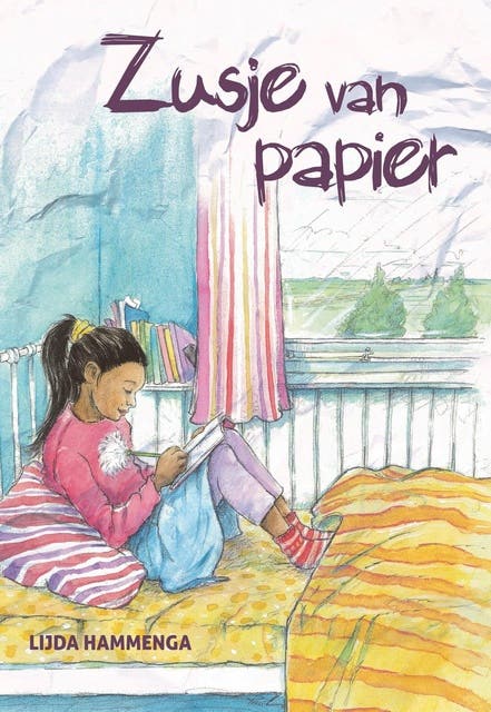 Zusje van papier – omslag van het luisterboek van Lijda Hammenga