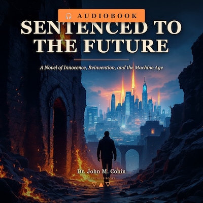 Sentenced to the Future – omslag til lydbogen af John M. Cobin
