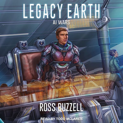 AI Wars – omslag til lydbogen af Ross Buzzell