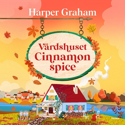 Värdshuset Cinnamon Spice – omslag till ljudboken av Harper Graham